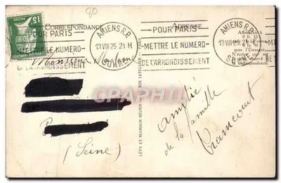 Amiens — Statua Piotra Ermity — I.L. n°26 — Rewers