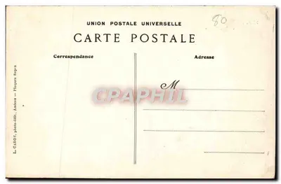 Amiens — Katedra (Strona Południowa) — L. Caroy, fotograf i wydawca, Amiens — Rewers