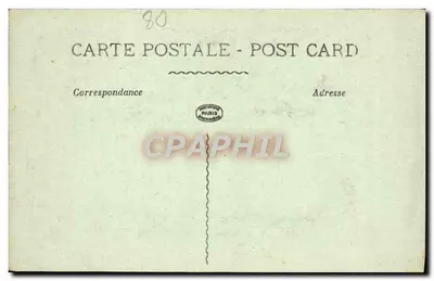 Ruínas de MONTDIDIER — Rue Becquerel — La Pensée — Verso