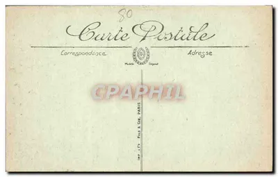 Abbeville — O Hotel de Ville — O Sino (século XIII) — LL. — Verso