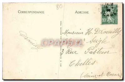 Abbeville - Panorama z Saint-Jacques na Saint-Vulfran — Wydanie Specjalne Baillet-Morel — Rewers