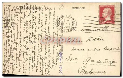 LYON — Estatua de Notre-Dame de Fourvière — LL n°187 — Reverso