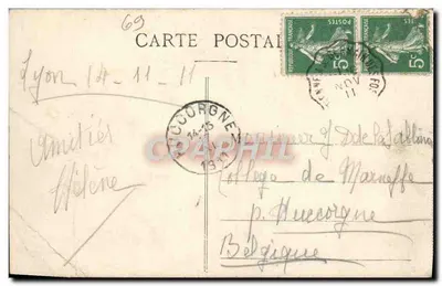 LYON — A Praça Bellecour — H.D. — Verso