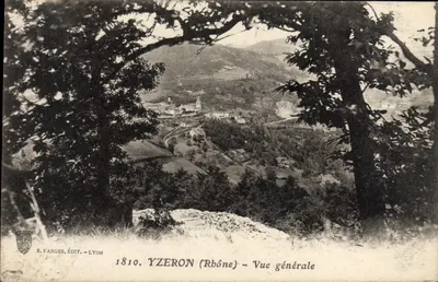 Yzeron (Rhone) — Vista geral — S. Farges, Editora - Lyon, n° 1810