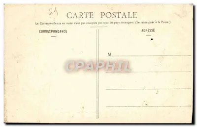 Bilhete postal antigo Briouze Estrada de Argentan e Rua São Gervásio — Verso