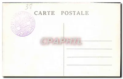Dauphiné — Convento de la Grande-Chartreuse — Capilla de San Luis — Editor Cl.A.V. n°63 — Reverso