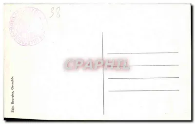 Dauphiné — Grade do Claustro dos Oficiais da Grande-Chartreuse — Editor Bourcier, Grenoble, n° 620 — Verso
