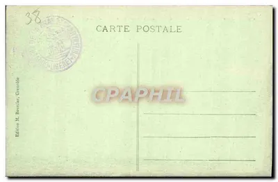 Grande-Chartreuse - Het Kerkhof en het Grand Som — Uitgave M. Bourcier, Grenoble, n° 616 — Achterkant