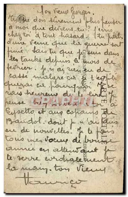 Przejście przez rzekę — Hydées — Camp de Cercottes — Linia La Mure — E.R. — Wydawca: Berthet, Bruguières — Rewers