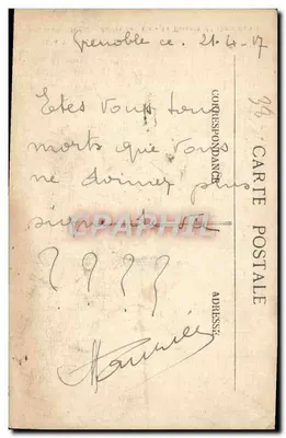 Grenoble — Jardim da Cidade — O Torrent de Urbain Basset — Cl. A.V. Coll. L.P. Grenoble, n°450 — Verso