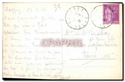 O Grande Lago - Estátua de Napoleão — CI. Laffrey — Verso