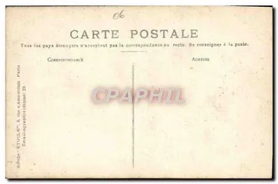La Napoule - Plaża — wydawca Étouil's, Paryż, nr 4 — Rewers