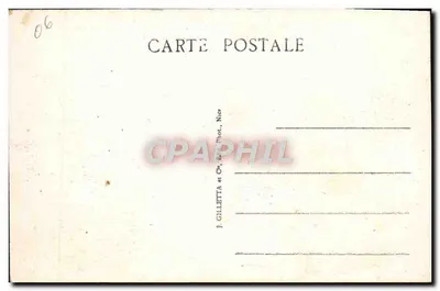 Côte d'Azur z lotu latającego, z Menton do Cannes — Wyd. Gilletta — Rewers