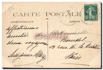 CAP D'ANTIBES (A.-M.) - Rochos da Villa Eilenroc — Lab. Maiflan, Edit. Cannes. 982. — Verso