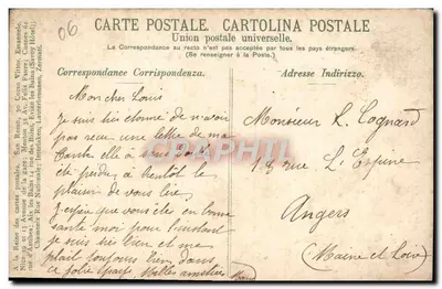 Cannes — Vista scattata dalla California 1900 — Editore non identificato — Verso