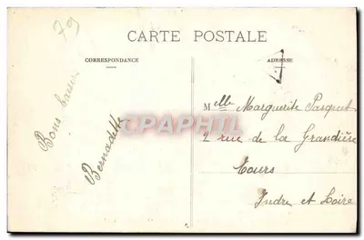 Parthenay — Il Ponte e la Torre di San Giacomo — Edizione Mérigot, Parthenay, n°28 — Verso