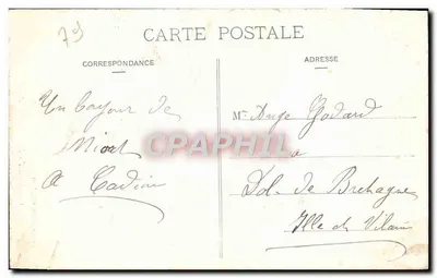 Niort - Il Vecchio Ponte e il Donjon — Maurice Albert, Niort, n°1 — Verso