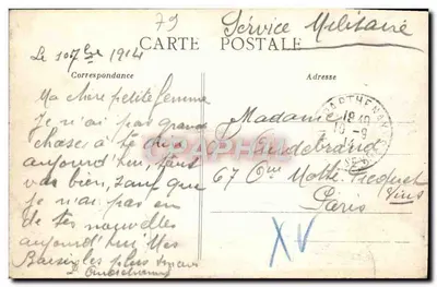 Parthenay — Porte-St-Jacques i Most nad Thouet — wyd. E. Cordier, nr 8 — Rewers