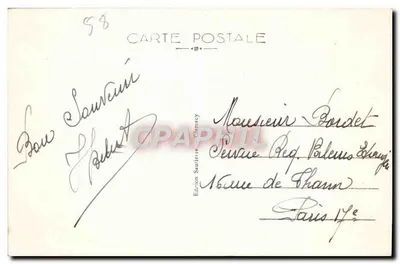 Clamecy (Nièvre) — Statua Balâuc i starszy magazyn soli — Wydawnictwo Sauterle — Rewers