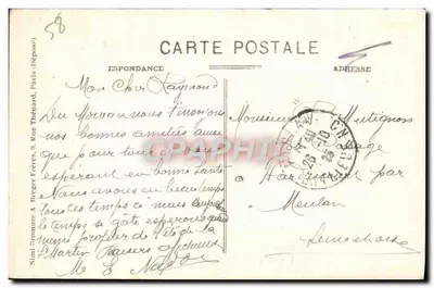 Chatillon-en-Bazois — Estação do Canal — Edit. Gohier-Bouquet — Verso