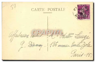 Glamecy — Het Crot-Pinson en de Vallei van de Yonne — genomen vanaf de Toren St-Martin — Achterkant