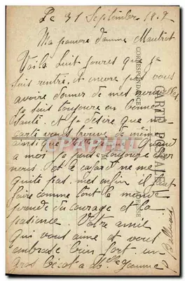 Mourmelon-le-Grand (Campo di Châlons) — Rue de Châlons — Agosto 1917 — Editore: Librairie Militaire Coupé, Mourmelon-le-Grand — Verso