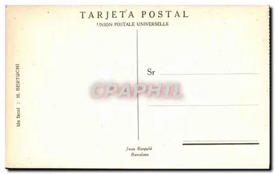 Lampara — M. Bertuchi — Union Postale Universelle — Rewers