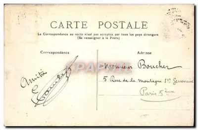 Le Tréport — The Port and the Piers — Publisher Gourbet — Back