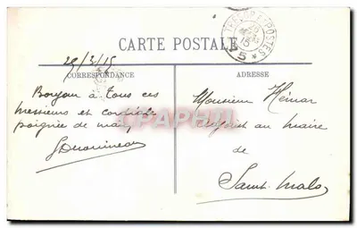 Arras — O Leão de Arras sobre o campanário antes da guerra — LL — Verso