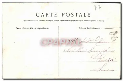 Floresta de Fontainebleau — Torre Denecourt — G.B.N.G. Fontainebleau — Verso