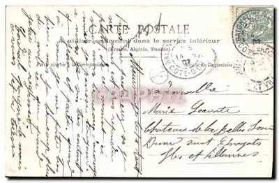 Castelo de Grancey - A Capela — H. Bougoussat, editor, Châtillon-sur-Seine, n°37 — Verso
