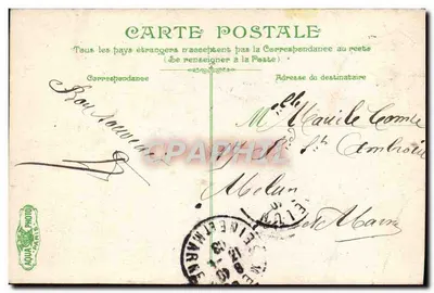 Estatua de la República sobre el domo de la catedral — Lyon — editada por AQUA PARIS — Reverso