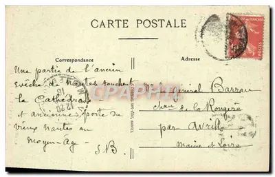 NANTES — La Porte Saint-Pierre, prise du Cours — Christian CLEAN, 5 — Rückseite