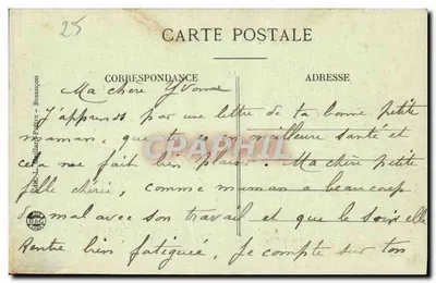 Besançon vista da aereo — Escursione in Franche-Comté — Editore L. Guillart-Paître — Verso