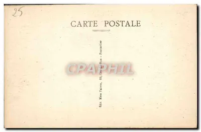 Rodovia de Pontarlier a Malbuisson — Curva da Cluse — Editor: Sra. Faire, Pontarlier — Verso
