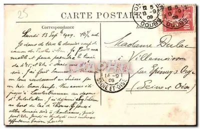 Os fortes de Joux e do Larmont — Tram P.M. — F. Borel, editor, Pontarlier — Verso