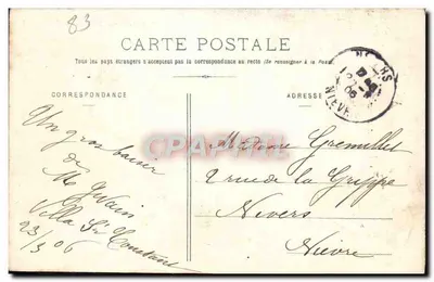 Hyères - L'Almanarre — vista da costa com balaustrada — editor desconhecido, n° 162 — Verso