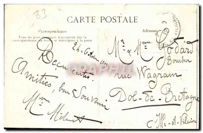 Toulon — Praça da Liberdade — Avenida dos Palmeiras — editor G.D. — n° 1807 — Verso