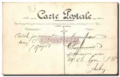 Rade de Toulon — Le Carré du port — Carte postale n°151 — Verso