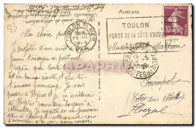 Toulon — Gare P.-L.-M. i plac — The P.-L.-M. Station and the Gardens — Rewers