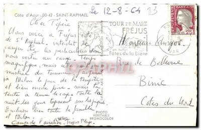 Widok z Saint-Raphaël — Costa Azzurra — Wydawnictwo A. Auri — nr 42 — Rewers