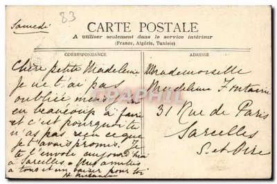 Saint-Raphaël — Costa Azul — editor não identificado — Verso