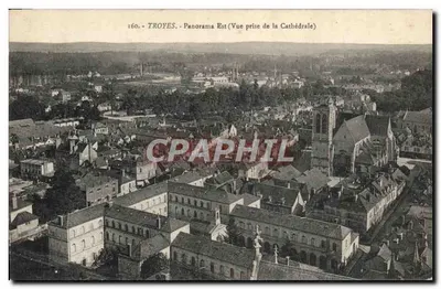 Troyes - Panorama Est (Vue prise de la Cathédrale) - n°160