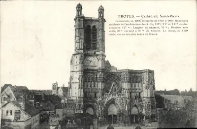 Troyes — Cathédrale Saint-Pierre — éditeur S. Brunclain, Troyes
