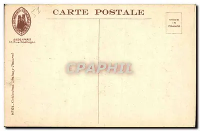 Reims - Katedra — Fronton, kalwaria, gzyms bocznej bramki północnej — 1916 — Rewers