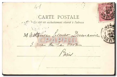 Romorantin — Urząd Miasta — B.E. Paryż, n° 369 — Rewers