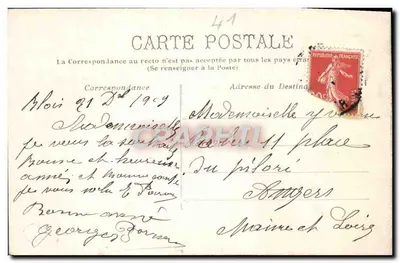 Blois - Plaza Victor-Hugo — Estatua de Augustin Thierry — Reverso