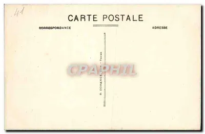Montoire (Loir-et-Cher) — Vista geral do Castelo (século XII) lado Sul. Fortaleza retomada pelos Plantagenetas por Filipe-Augusto e Ricardo-Coração-de-Leão (1190) desmantelada sob Henrique IV após a Liga — Verso