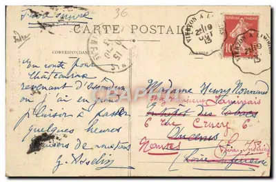 Issoudun - Praça do Vouet - N.-D. do Coração Sagrado — Verso