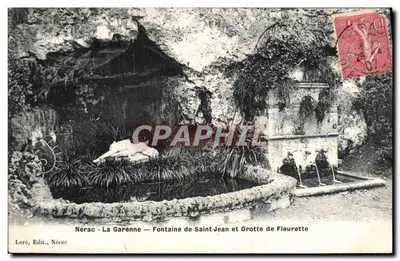 Nérac - La Garenne — Fontaine de Saint-Jean e Gruta de Fleurette — Loré, Edit., Nérac